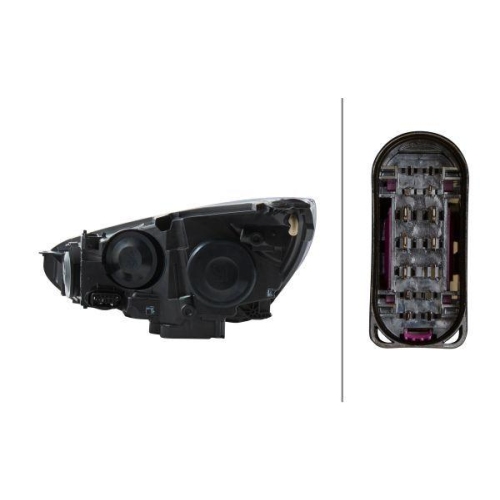 Hauptscheinwerfer Hella 1EE 354 827-021 f&uuml;r Ford Rechts