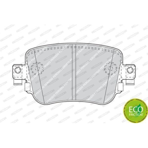 Bremsbelagsatz Scheibenbremse Ferodo FDB4485 Premier Eco Friction f&uuml;r Audi Seat