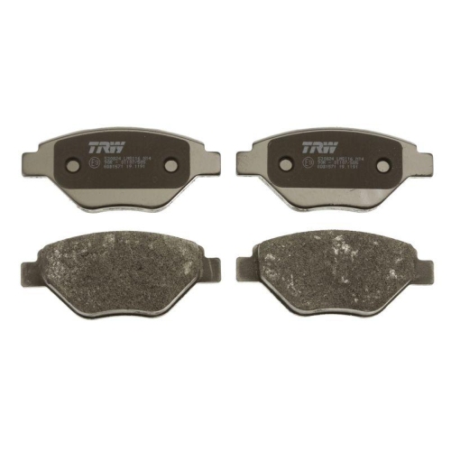 Bremsbelagsatz Scheibenbremse Trw GDB1571 Cotec f&uuml;r Renault Vorderachse