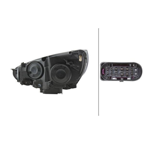 Hauptscheinwerfer Hella 1EE 354 827-081 f&uuml;r Ford Rechts