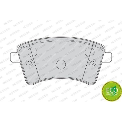 Bremsbelagsatz Scheibenbremse Ferodo FDB4256 Premier Eco Friction für Renault