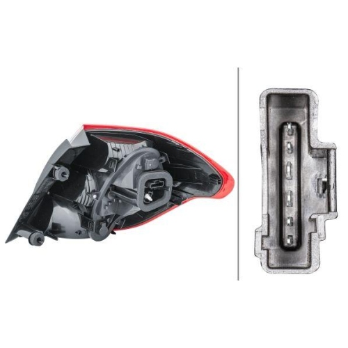 Heckleuchte Hella 2VP 354 988-011 f&uuml;r Citro&euml;n Links