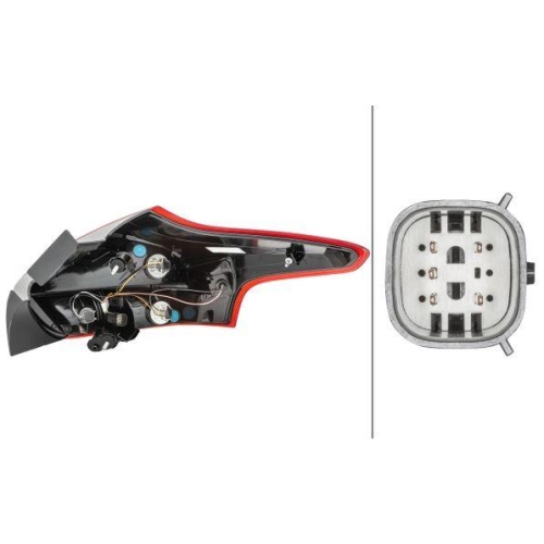 Heckleuchte Hella 2VP 354 828-071 f&uuml;r Ford Links