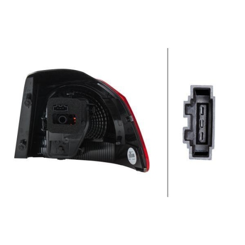 Heckleuchte Hella 2SD 009 922-091 für VW Links