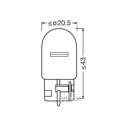 Bulb Direction Indicator Ams-osram 7504 Original for Front Rear