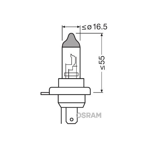 Glühlampe Hauptscheinwerfer Ams-osram 9003L Longlife für