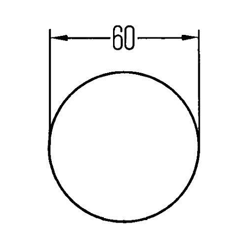 Reflector Hella 8RA 002 014-281 for Aebi Iveco K&auml;ssbohrer Man Opel Scania Toyota