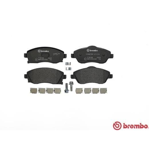 Bremsbelagsatz Scheibenbremse Brembo P59036 Prime Line f&uuml;r Opel Vauxhall