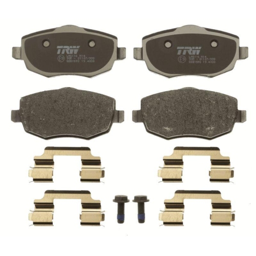 Bremsbelagsatz Scheibenbremse Trw GDB1593 Cotec f&uuml;r Lancia Vorderachse