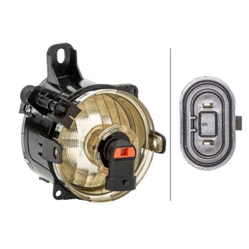 Nebelscheinwerfer Hella 1N0 354 824-011 für Opel Vauxhall General Motors Links