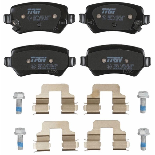 Bremsbelagsatz Scheibenbremse Trw GDB3585 f&uuml;r Kia Hinterachse