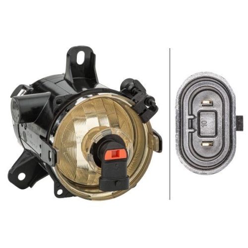 Nebelscheinwerfer Hella 1N0 354 824-021 f&uuml;r Opel Vauxhall General Motors Rechts