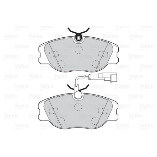 Bremsbelagsatz Scheibenbremse Valeo 302091 First für Alfa Romeo Fiat Lancia
