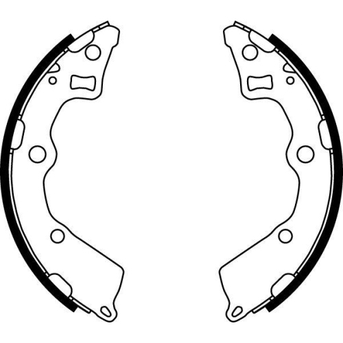 Bremsbackensatz Trw GS8754 f&uuml;r Kia Hinterachse