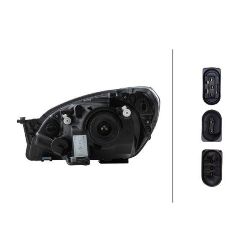 Hauptscheinwerfer Hella 1EJ 010 672-021 für Skoda Rechts