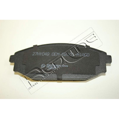 Bremsbelagsatz Scheibenbremse Red-line 27HY049 f&uuml;r Hyundai Vorderachse