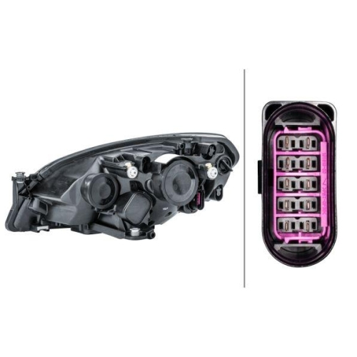 Hauptscheinwerfer Hella 1EL 012 643-021 f&uuml;r Skoda Rechts