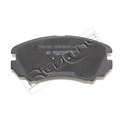 Bremsbelagsatz Scheibenbremse Red-line 27HY055 f&uuml;r Hyundai Vorderachse