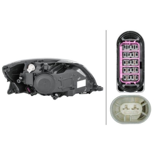 Hauptscheinwerfer Hella 1ED 010 417-331 f&uuml;r Skoda Links