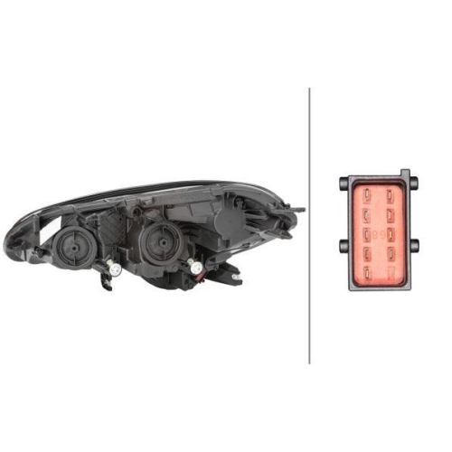 Hauptscheinwerfer Hella 1EF 011 830-061 f&uuml;r Opel General Motors Rechts