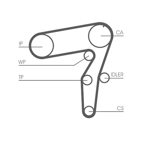 Zahnriemen Continental Ctam CT995 f&uuml;r Fiat Lancia