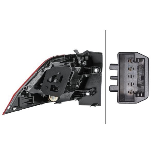 Heckleuchte Hella 2SD 012 519-041 f&uuml;r VW Rechts