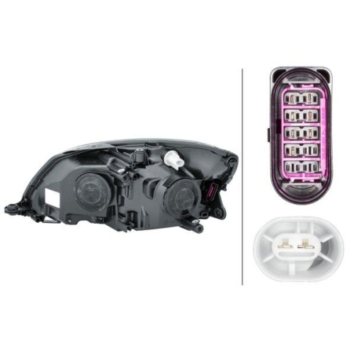 Hauptscheinwerfer Hella 1EL 010 417-381 f&uuml;r Skoda Rechts