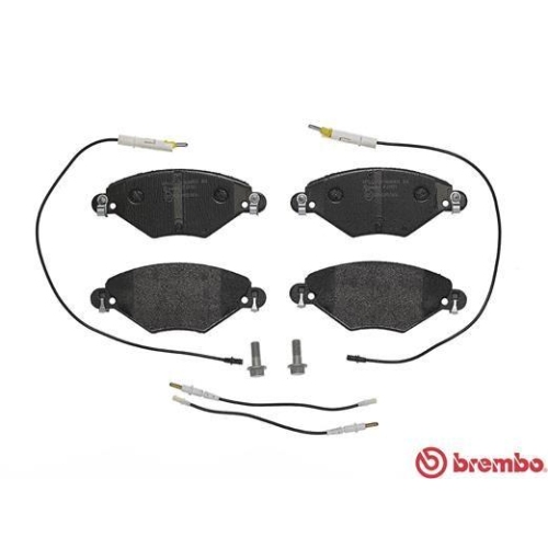 Bremsbelagsatz Scheibenbremse Brembo P61071 Prime Line f&uuml;r Citro&euml;n Vorderachse