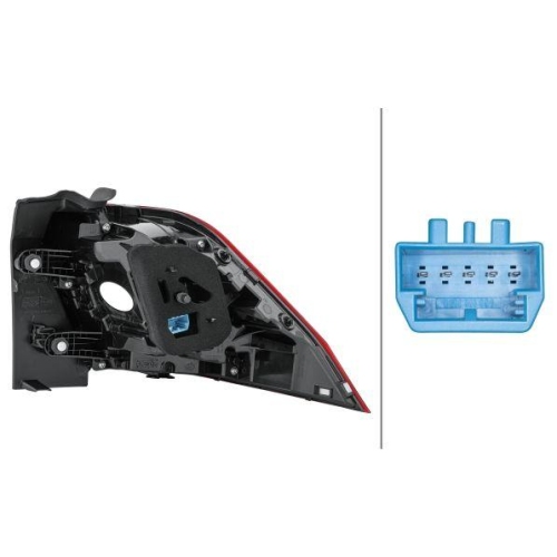 Tail Light Assembly Hella 2SD 012 521-051 for VW