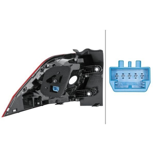 Heckleuchte Hella 2SD 012 521-061 f&uuml;r VW Rechts
