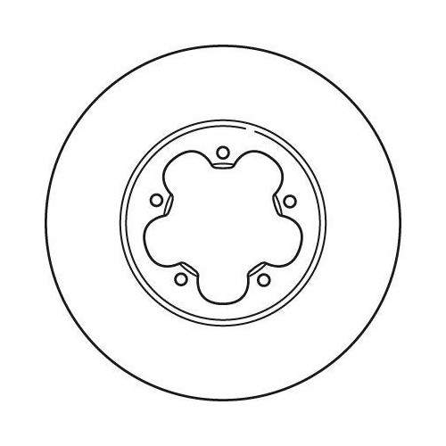Brake Disc Trw DF2389S Trw Single for Ford Front Axle