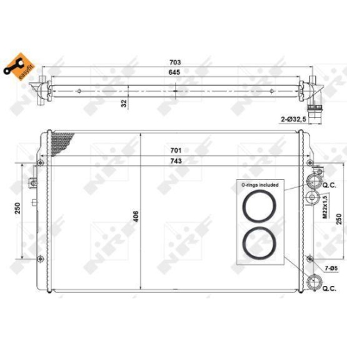 K&uuml;hler Motork&uuml;hlung Nrf 58334 Easy Fit f&uuml;r Seat VW