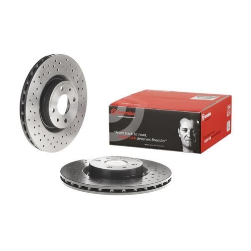 2X Brembo Bremsscheibe Vorderachse Prime Line - Uv Coated f&uuml;r Abarth