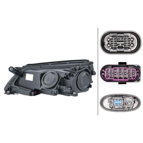 Hauptscheinwerfer Hella 1ZS 009 549-221 f&uuml;r VW Vw (svw) Rechts