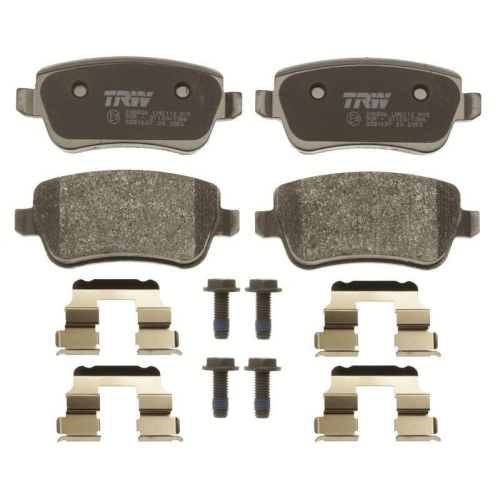 Bremsbelagsatz Scheibenbremse Trw GDB1637 Cotec f&uuml;r Fiat Hinterachse