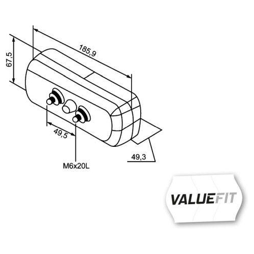 Heckleuchte Hella 2SD 357 033-001 Hella Valuefit f&uuml;r Links Rechts
