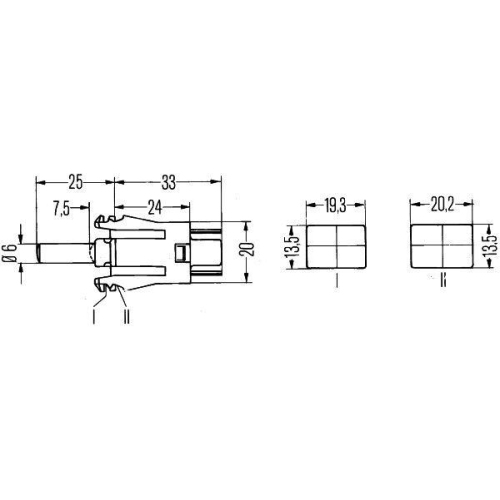 Schalter T&uuml;rkontakt Hella 6ZF 004 229-011 f&uuml;r Mack Man Mercedes Benz Same Demag