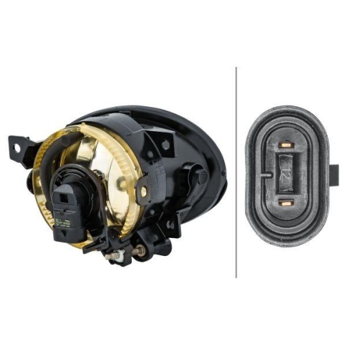 Nebelscheinwerfer Hella 1N0 011 250-351 f&uuml;r Mercedes Benz Mercedes Benz Links