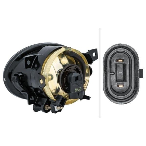 Nebelscheinwerfer Hella 1N0 011 250-361 f&uuml;r Mercedes Benz Mercedes Benz Rechts