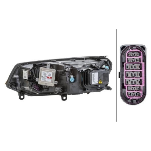 Hauptscheinwerfer Hella 1ZS 010 328-061 f&uuml;r Audi VW Rechts