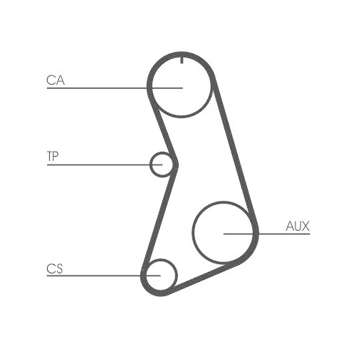 Zahnriemen Continental Ctam CT647 f&uuml;r Citro&euml;n Fiat Lancia Peugeot Renault Seat