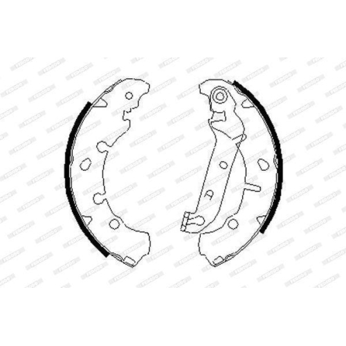 Bremsbackensatz Ferodo FSB635 Premier f&uuml;r Ford Mazda Renault Hinterachse