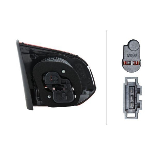 Heckleuchte Hella 2TZ 009 923-141 f&uuml;r VW Rechts