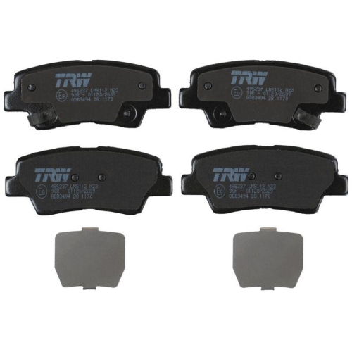 Bremsbelagsatz Scheibenbremse Trw GDB3494 Cotec f&uuml;r Ssangyong Hyundai Kia