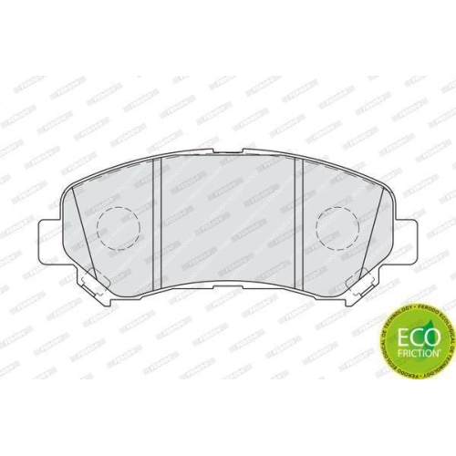 Bremsbelagsatz Scheibenbremse Ferodo FDB4051 Premier Eco Friction f&uuml;r Nissan