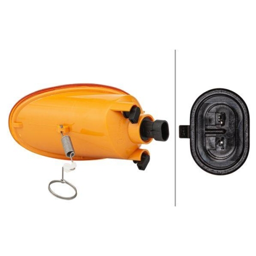 Blinkleuchte Hella 2BA 270 016-041 für Fiat Vorne Rechts