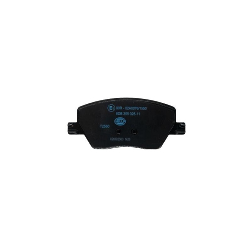 Bremsbelagsatz Scheibenbremse Hella 8DB 355 025-111 f&uuml;r Fiat Ferrari Vorderachse