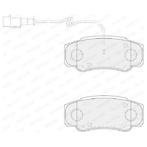 Bremsbelagsatz Scheibenbremse Ferodo FVR4054 Premier Eco Friction f&uuml;r Nissan