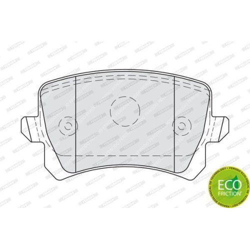 Bremsbelagsatz Scheibenbremse Ferodo FDB4058 Premier Eco Friction f&uuml;r Audi Seat