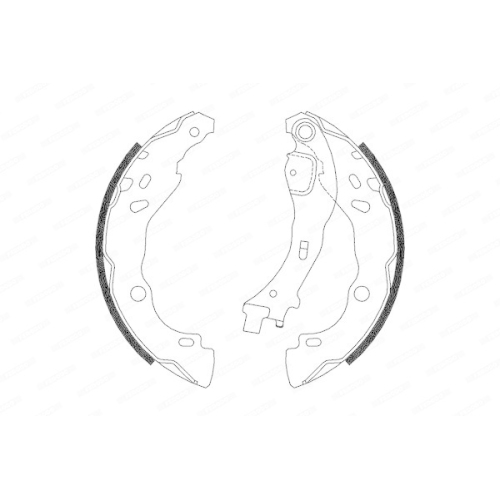 Bremsbackensatz Ferodo FSB657 Premier f&uuml;r Citro&euml;n Fiat Lancia Peugeot Renault